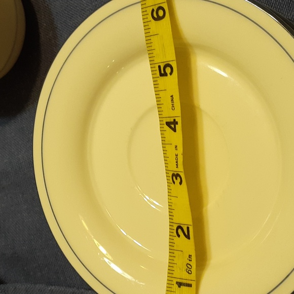 Lenox Chinastone blue pinstripes cups and saucers - Picture 13 of 16